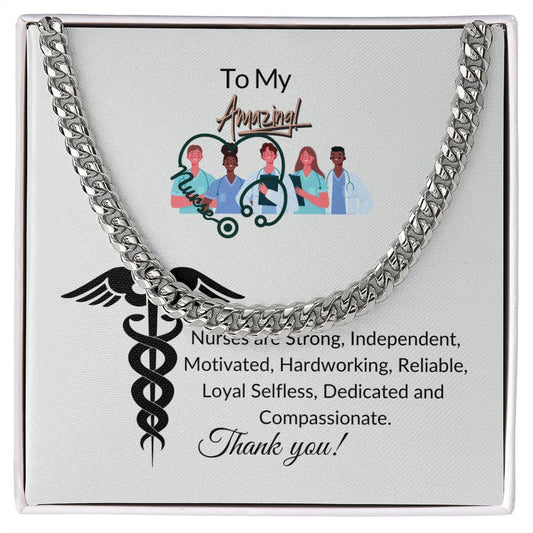 To My Amazing Nurse- Compassionate-Love Knot Necklace👍