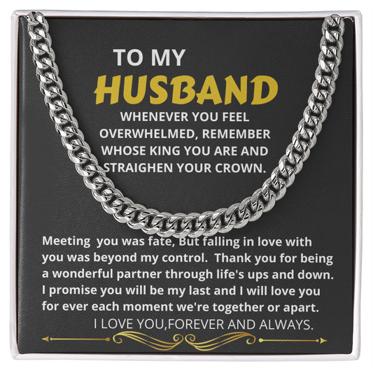 Husband - My Choice - Cuban Link Chain