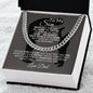 To My Son -Cuban Link Chain