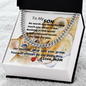 To My Son - Grow- Cuban Link Chain