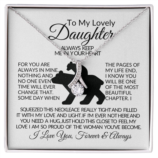 To My Lovely Daughter-Alluring Beauty Necklace
