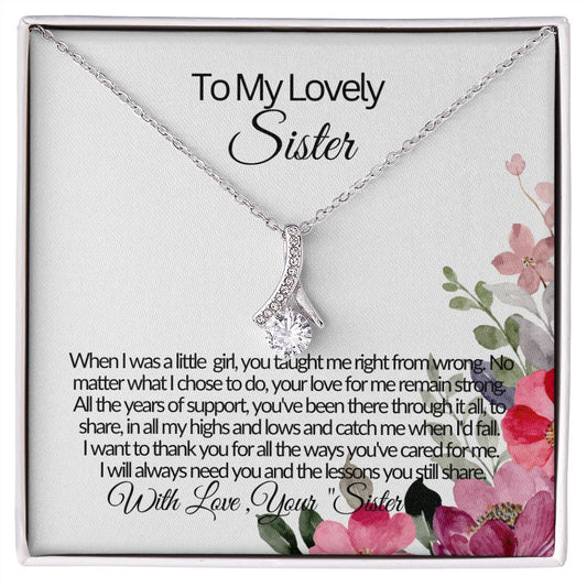 To My Lovely Sister-Your Love For Me- Alluring Beauty Necklace 💕