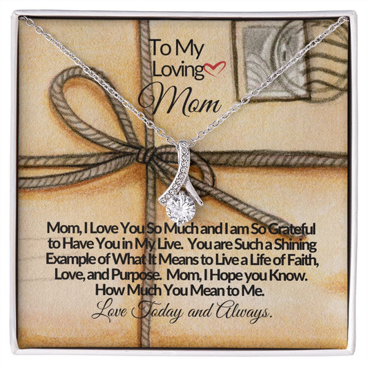 To My Loving Mom - Faith & Joy-Alluring Beauty Necklace💕