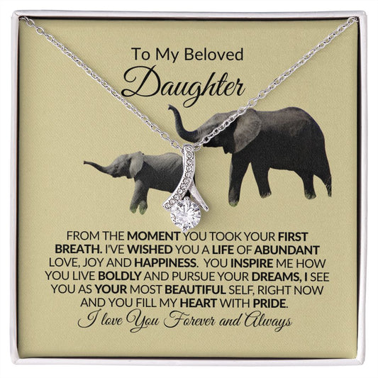 To My Beloved Daughter - Alluring Beauty Necklace