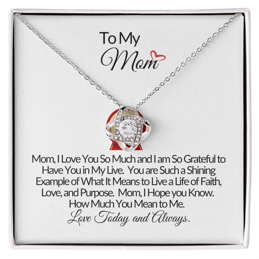 To My Mom | A Memory Forever-Love Knot Necklace❤️