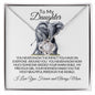 To My Daughter - Love Knot Necklace