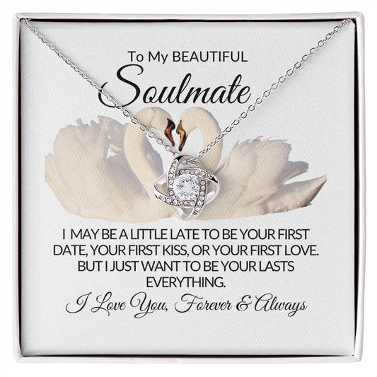 To My Beautiful Soulmate - Love Knot Necklace
