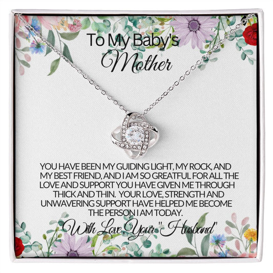 To My Baby's Mother -Your Love For Me- Love Knot Necklace 💕