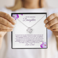 To My Amazing Daughter-Proud Dad-Love Knot Necklace