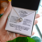 To My Daughter-Courage-Love Knot Necklace