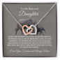 To My Beloved Daughter - Interlocking Hearts Necklace