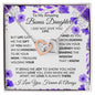 To My Amazing Bonus Daughter - Interlocking Hearts Necklace