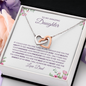 To My Amazing Daughter-Loved-Interlocking Hearts Necklace