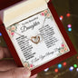TO MY BEAUTIFUL DAUGHTER-GO-Interlocking Hearts Necklace