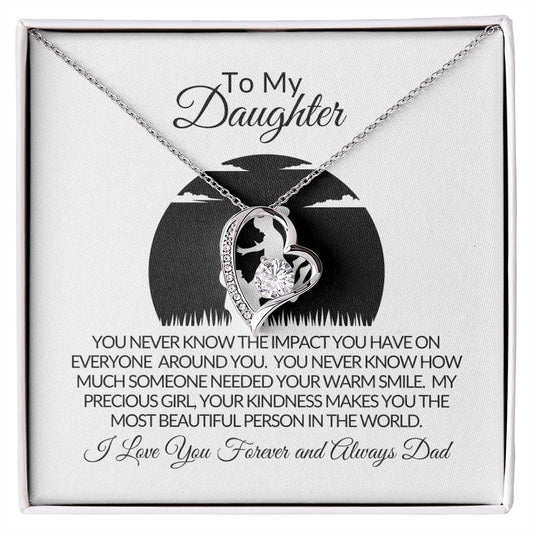 To My Daughter - Forever Love Necklace