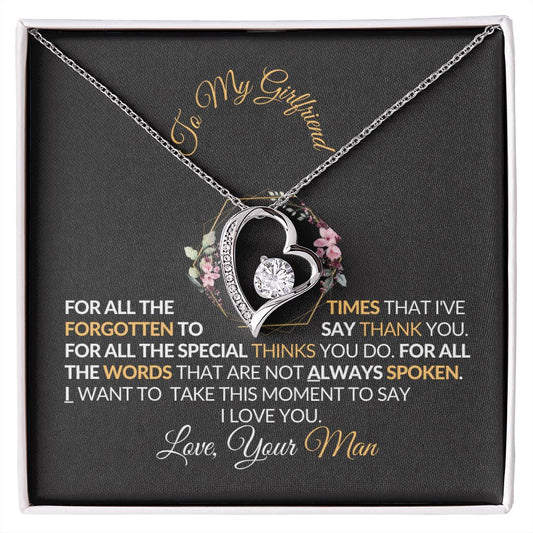 To My Girlfriend Forever Love Necklace 💕