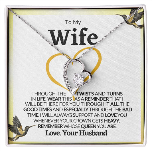 To My Wife | I Support You - Forever Love Necklace💕