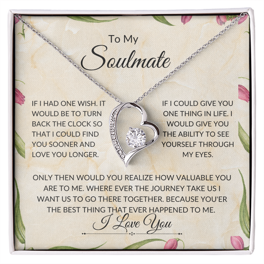 To My Soulmate - Forever Love Necklace-LP