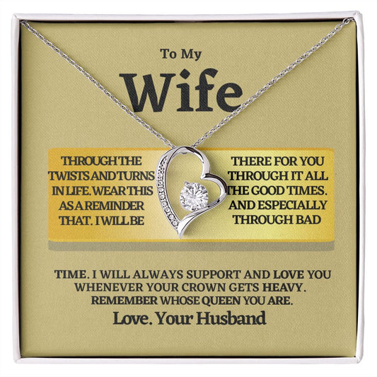 To My Wife - Love & Support- Forever Love Necklace 💕