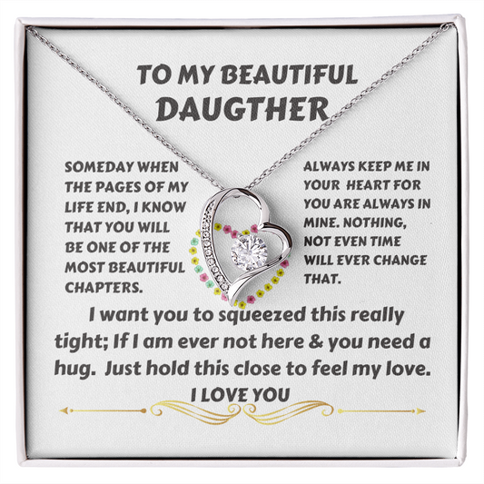 Daughter - In My Heart -Forever Love Necklace
