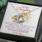 To My Daughter -MOTHERS LOVE-Forever Love Necklace