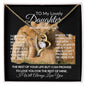 To My Lovely Daughter - Forever Love Necklace