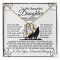 To My Beautiful  Daughter - Forever Love Necklace