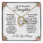 TO MY BEAUTIFUL DAUGHTER - FOREVER LOVE NECKLACE