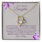 To My Amazing Daughter-Shine-Forever Love Necklace