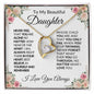 TO MY BEAUTIFUL DAUGHTER-FAR- FOREVER LOVE NECKLACE