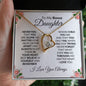 To My Bonus Daughter-Forever Love Necklace