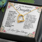 TO MY BEAUTIFUL DAUGHTER-FAR- FOREVER LOVE NECKLACE
