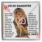 To My Daughter.. - Hope - Two Hearts Pendant  Necklace
