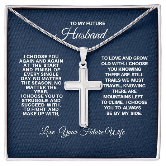 TO MY FUTURE HUSBAND-FAITH CROSS-Necklace