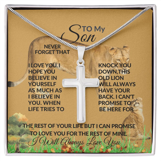 To My Son - Cross Necklace