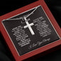 TO MY WONDERFUL SON-Cross Necklace