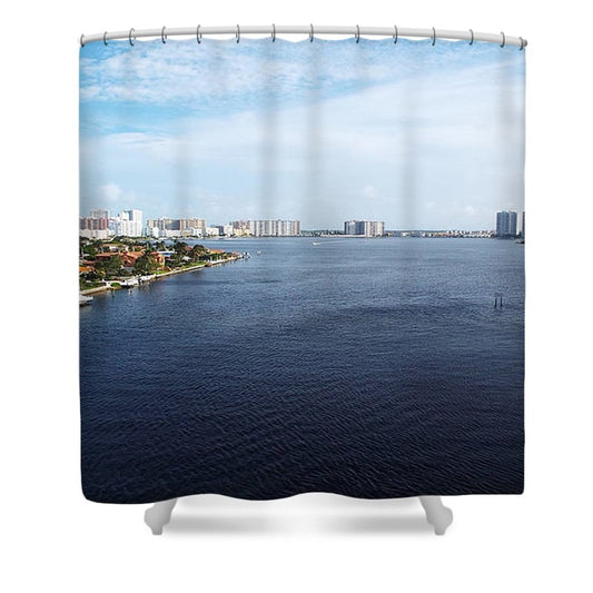 Life Is At The Beach - Shower Curtain